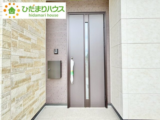 流山市北3期　新築戸建　1号棟の玄関|玄関横にポストがあるのは嬉しいですね(*´▽｀*)