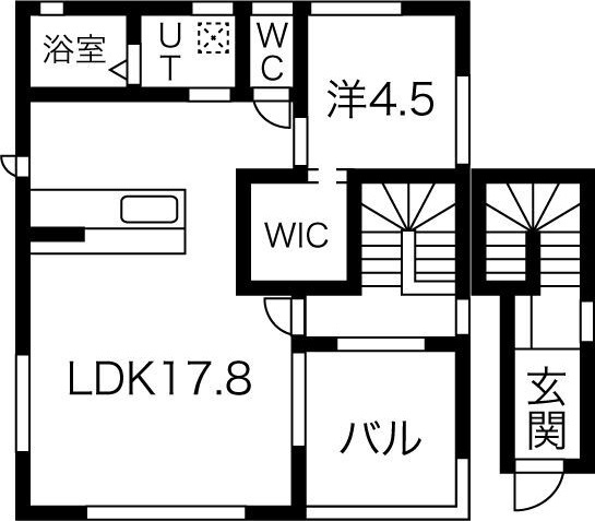 【間取り】 | 陽東メゾネットⅥ