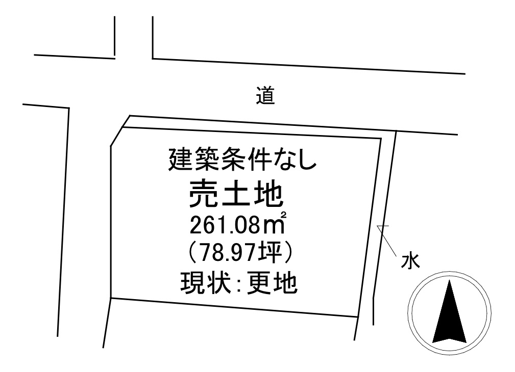 売土地　下室田町の土地図