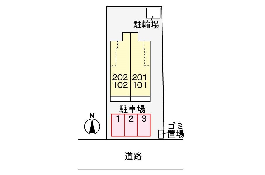 ハーモニー　Ｍの駐車場