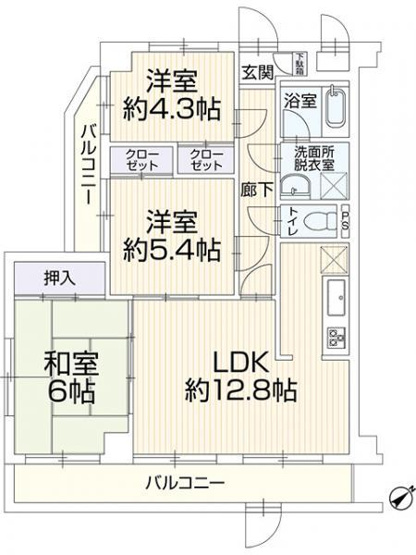 【間取り】 | マイキャッスル鷺沼