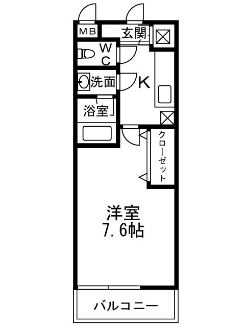 フジパレス楠町の間取り