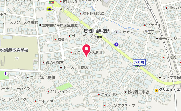 祝　成約済み　八王子市　北野町　新築戸建て　２期の地図|～仲介手数料無料☆八王子ひなた不動産～　八王子市北野町　新築戸建て