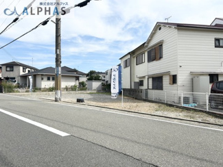 【外観】 | 加古郡播磨町北野添三丁目　建築条件無し土地 | ☆建築条件なし☆
北東側道路幅員7ｍ以上あります♪