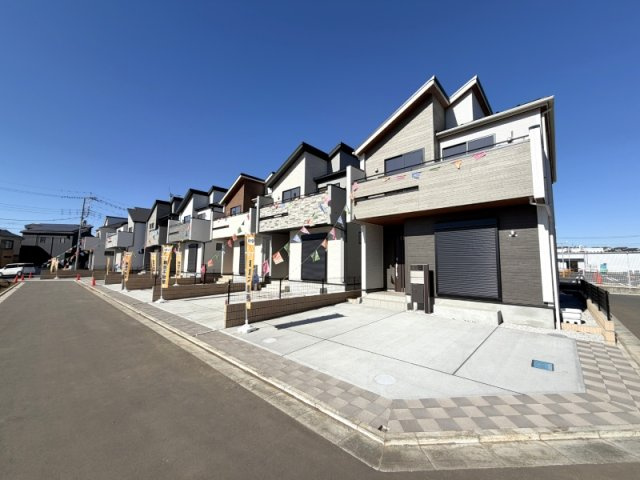 所沢市下安松 全11棟 新築分譲住宅の前面道路含む現地写真