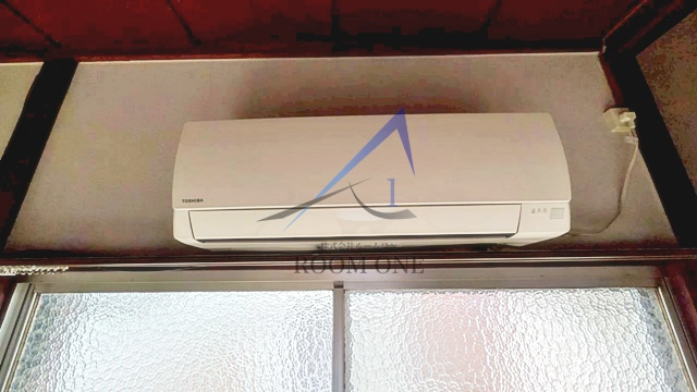 川口アパートの設備|エアコン付きです。