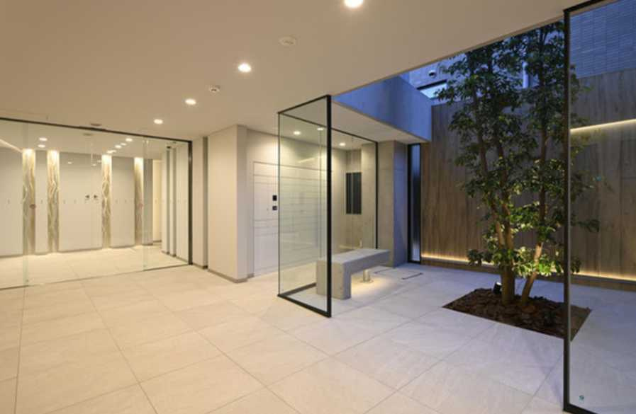 LaSante桜新町　ネット無料　オートロック　浴室乾燥機のロビー