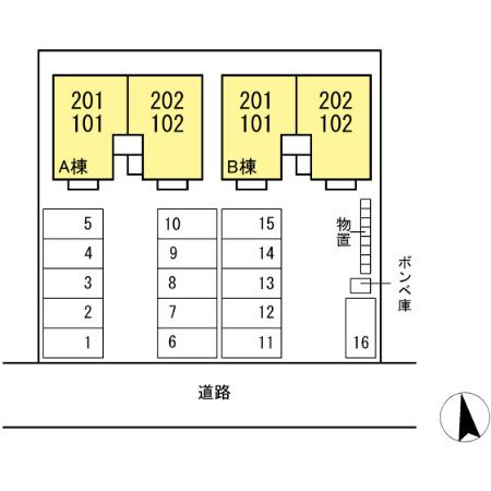 グランツ　Aの区画図