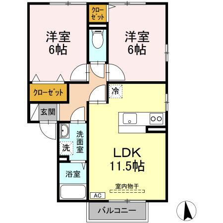 グランツ　Aの間取り