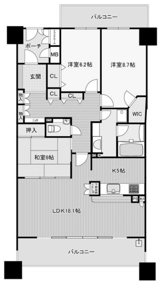 【間取り】 | コスモフォレスタ箕面