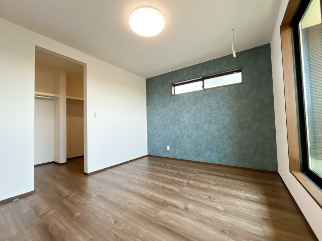 熊谷市久下　新築戸建の洋室|２階洋室７帖に広々ウォークインクローゼット！
