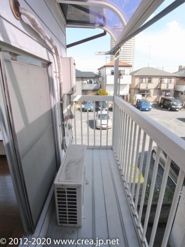 コーポ佐藤のバルコニー|開放的で明るい空間を演出してくれるバルコニーです