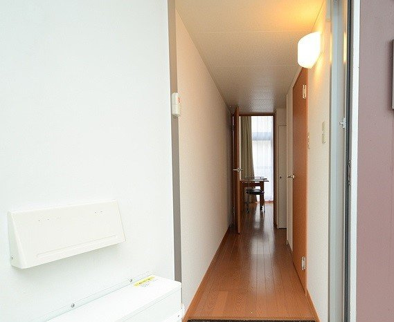 レオパレスアミティエの玄関