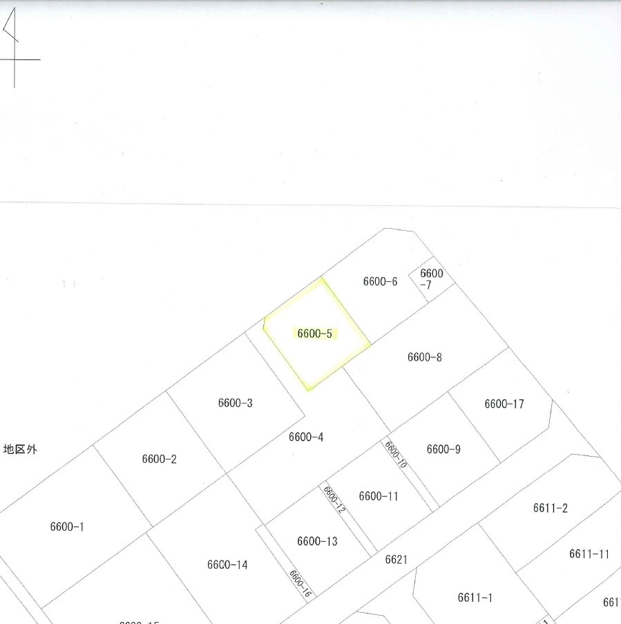 野木町友沼の区画図