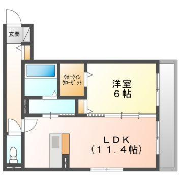 メゾンドフルールの間取り