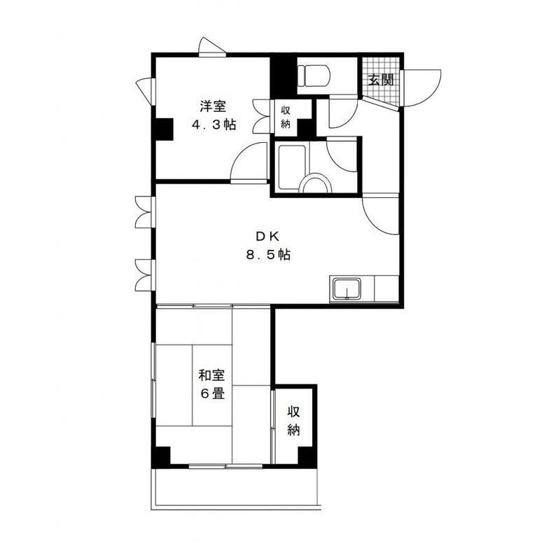 サンパールハイツの間取り