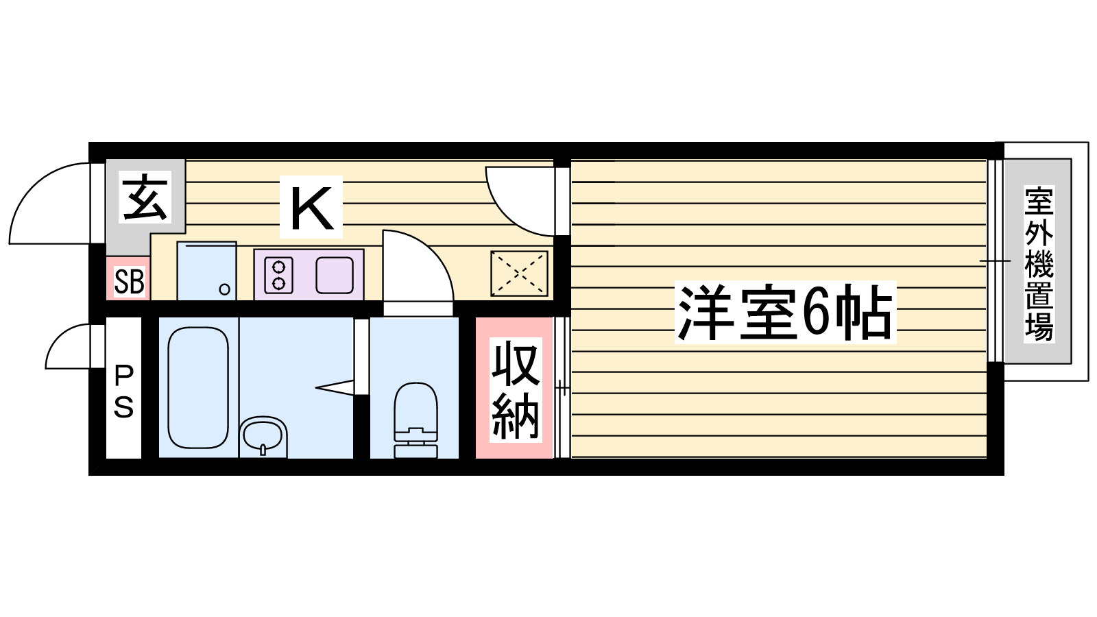 レオパレス中友５の間取り