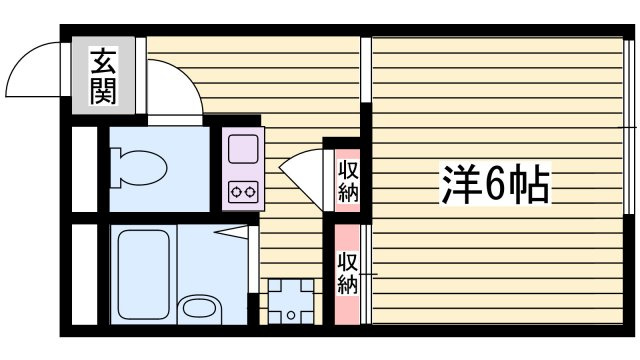 レオパレスウィステリアの間取り
