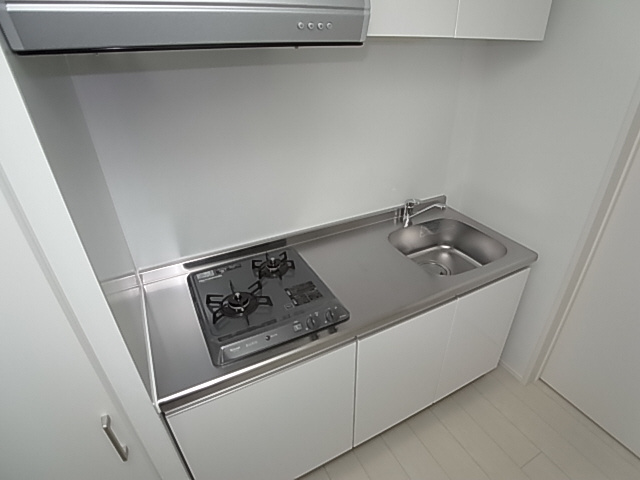 神戸市長田区川西通３丁目のアパートのキッチン|システムキッチン（ガス２口）