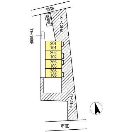 カイアの区画図