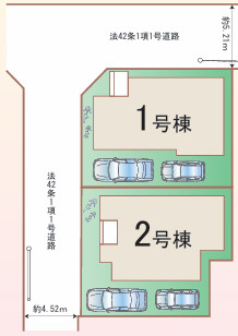 【区画図】 | 八尾市堤町2丁目　新築戸建