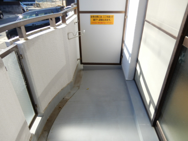 サンシャイン北別府のバルコニー