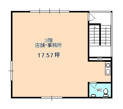 【間取り】 | 明宏大正ビル3階部分