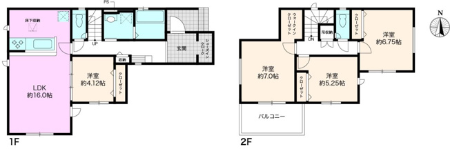 【間取り】 | 南国市緑ケ丘１丁目/１号棟