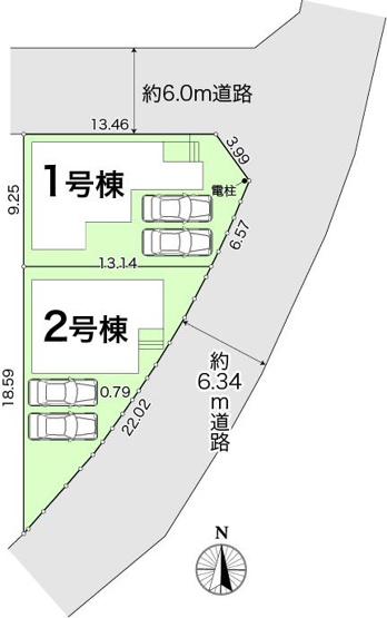 【区画図】 | 南国市緑ケ丘１丁目/１号棟