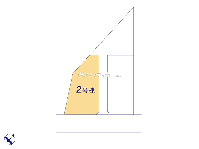 越谷市大竹2期　新築一戸建て　2号棟の区画図