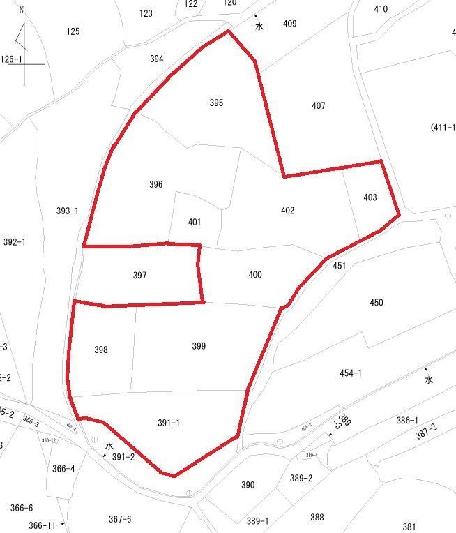 小平井売地402の土地図