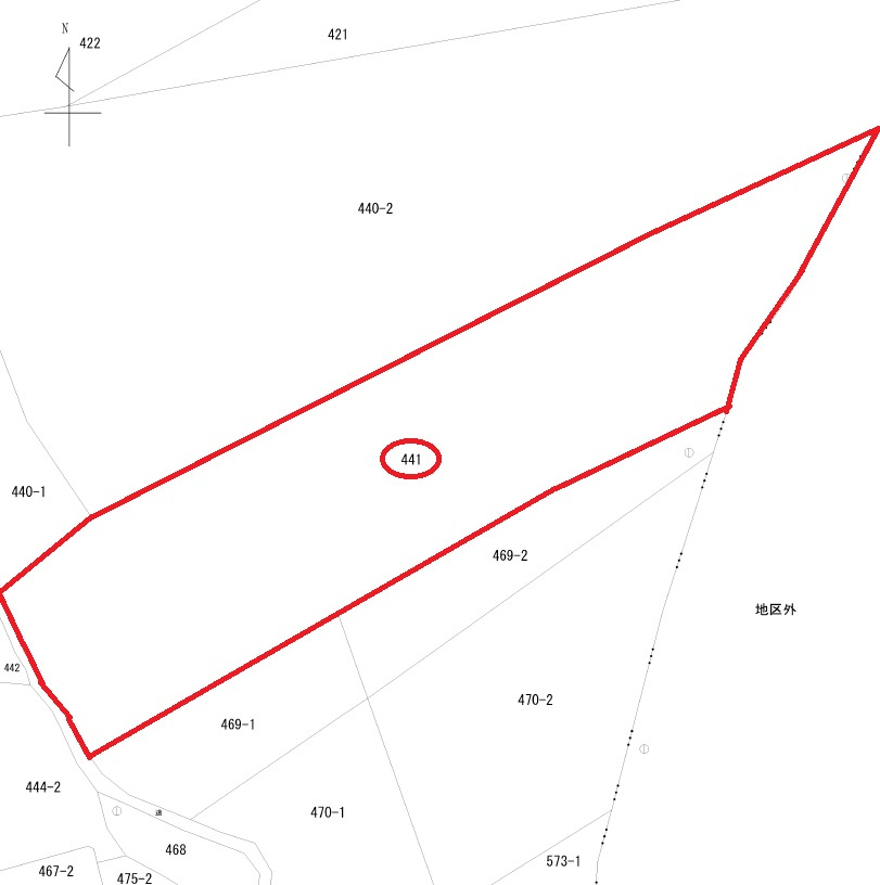 小平井売地402の土地図