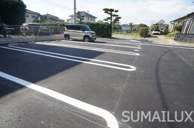 熊本市西区新土河原１丁目のアパートの駐車場