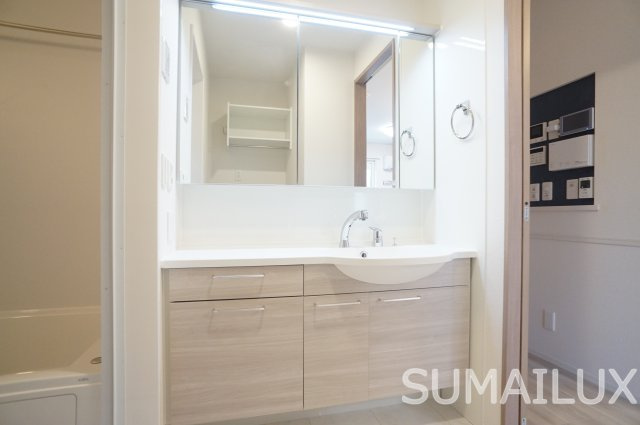 熊本市西区新土河原１丁目のアパートの独立洗面台