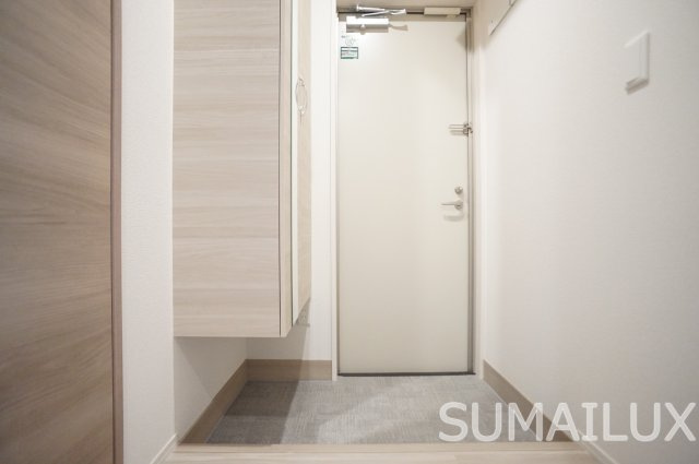 熊本市西区新土河原１丁目のアパートの玄関