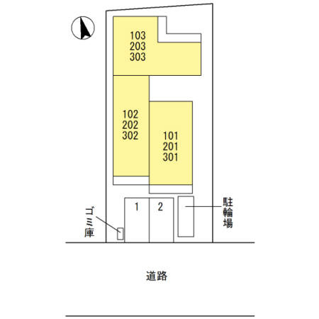 東桜館の区画図