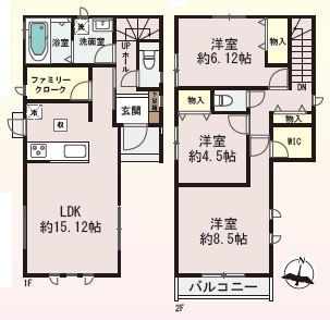 【間取り】 | 新築戸建　明石市西明石町2丁目 | ３ＬＤＫ