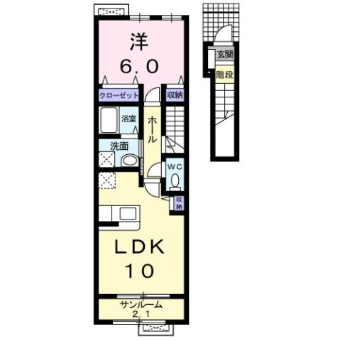 ミニョン・アンジュＢの間取り