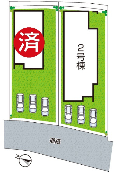 13(土)14(日)現地説明会開催　生駒郡斑鳩町龍田の区画図|全２区画