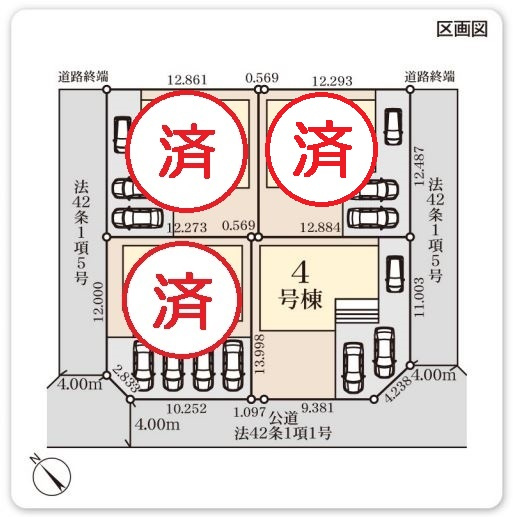 【区画図】 | リーブルガーデン．Ｓ　深谷東方第２　 | 現地区画図
