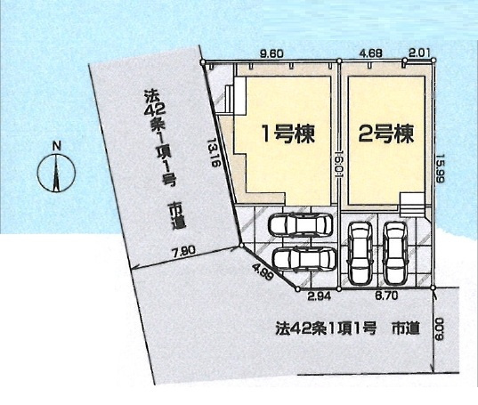 【区画図】 | 川越市かすみ野第6　全2棟　２号棟 | ２号棟