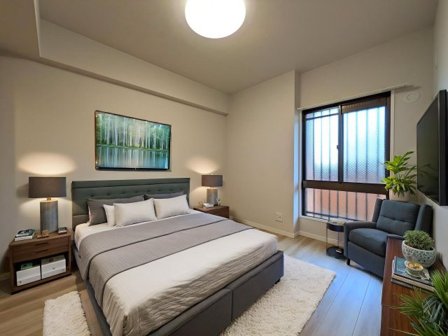 【洋室】 | ☆CGでバーチャルホームステージングしています。
