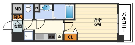 プレサンス梅田東ディアロの間取り
