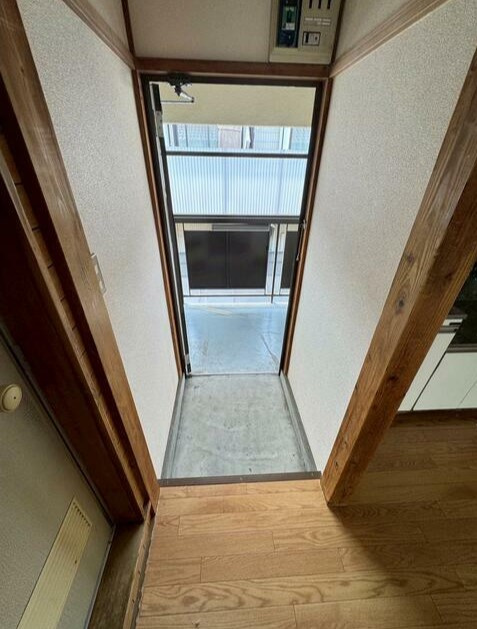 ヌノカワコーポの玄関