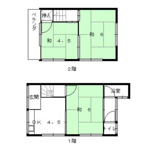 大津区天満一戸建の間取り