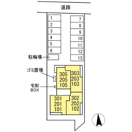 D-Crinum 富士見町の区画図