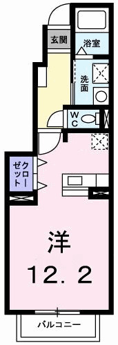 優美　Ｂの間取り|間取図