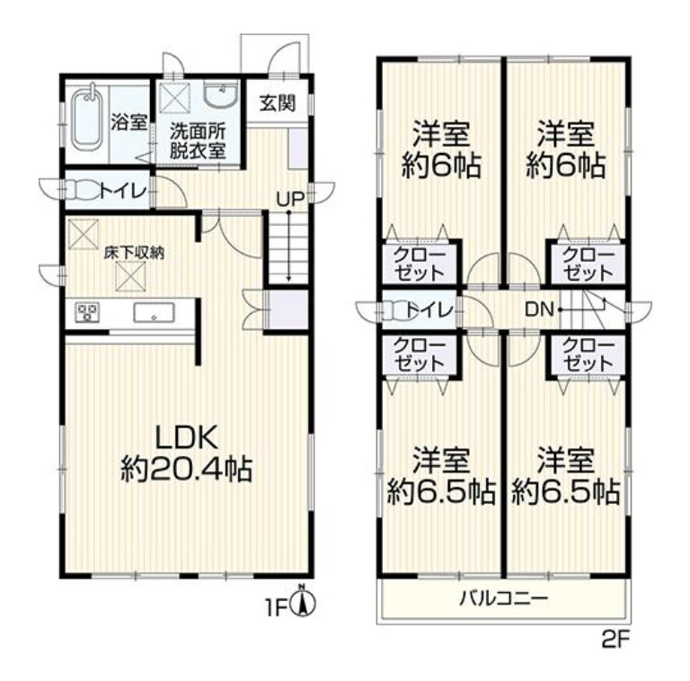 横浜市保土ケ谷区権太坂3丁目　中古戸建【仲介手数料無料】カースペース2台の間取り