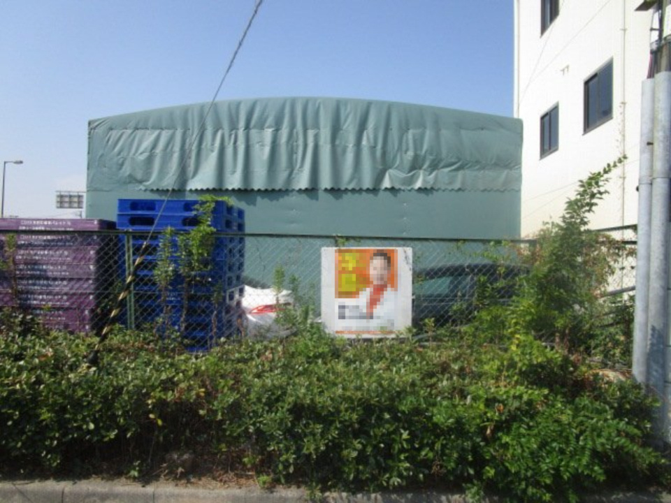 大阪市西成区北津守４丁目の倉庫の外観