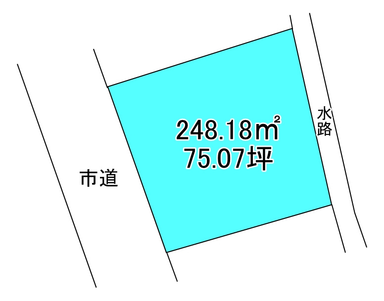 若水町2丁目　売土地の土地図